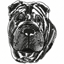 Dogs Embroidery Design 1